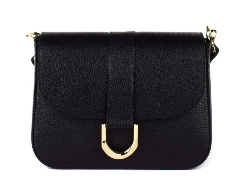 Borsa a tracolla in pelle 20158 Nero