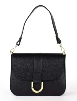 Borsa a tracolla in pelle 20158 Nero
