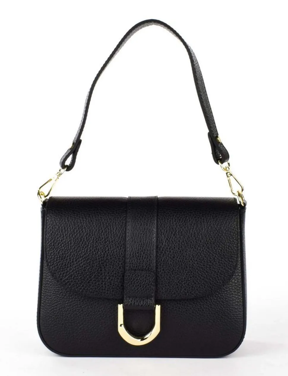 Borsa a tracolla in pelle 20158 Nero