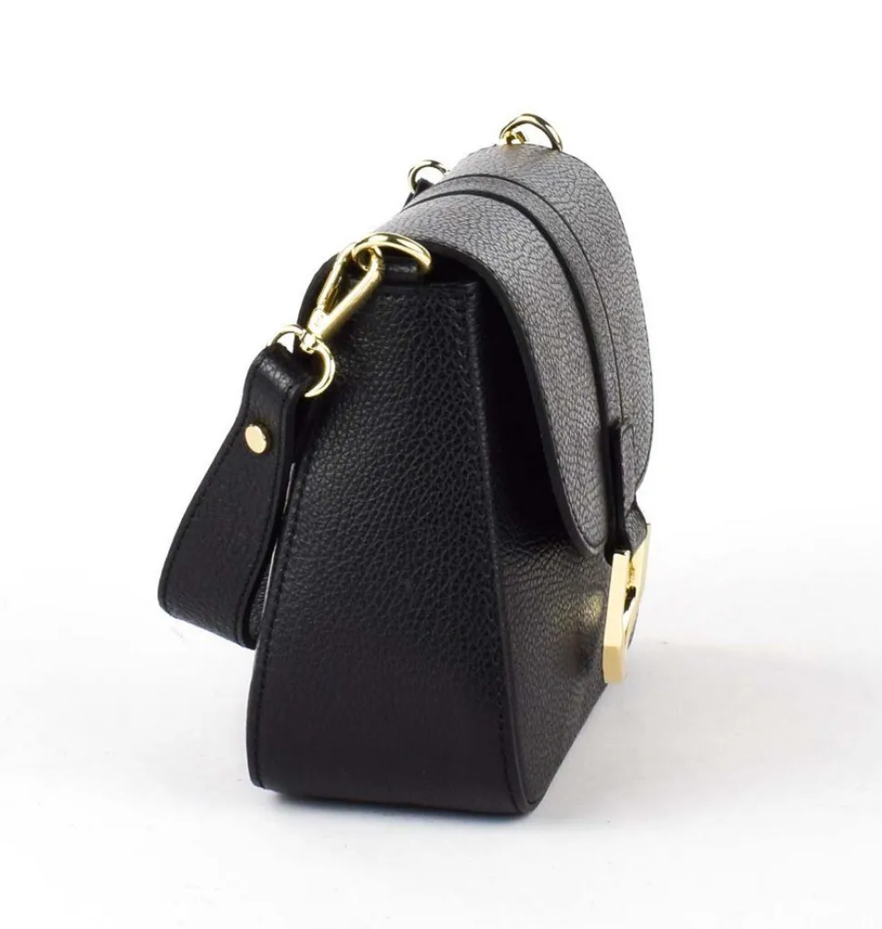 Borsa a tracolla in pelle 20158 Nero
