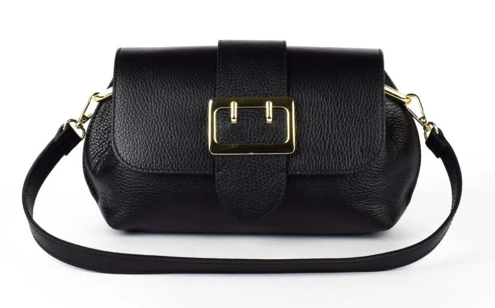 Borsa a tracolla in pelle 20161 Nero