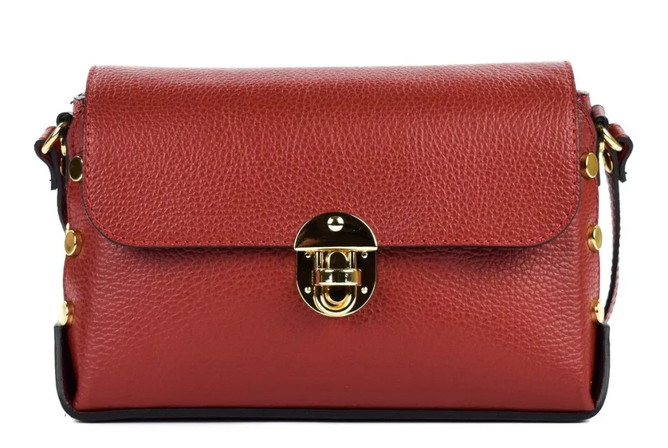 Borsa a tracolla in pelle 20001 Rossa