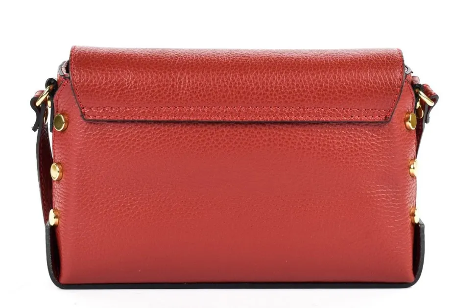 Borsa a tracolla in pelle 20001 Rossa