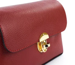 Borsa a tracolla in pelle 20001 Rossa