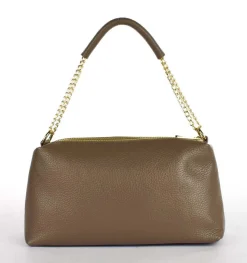 Borsa a tracolla in pelle 20169 Taupe