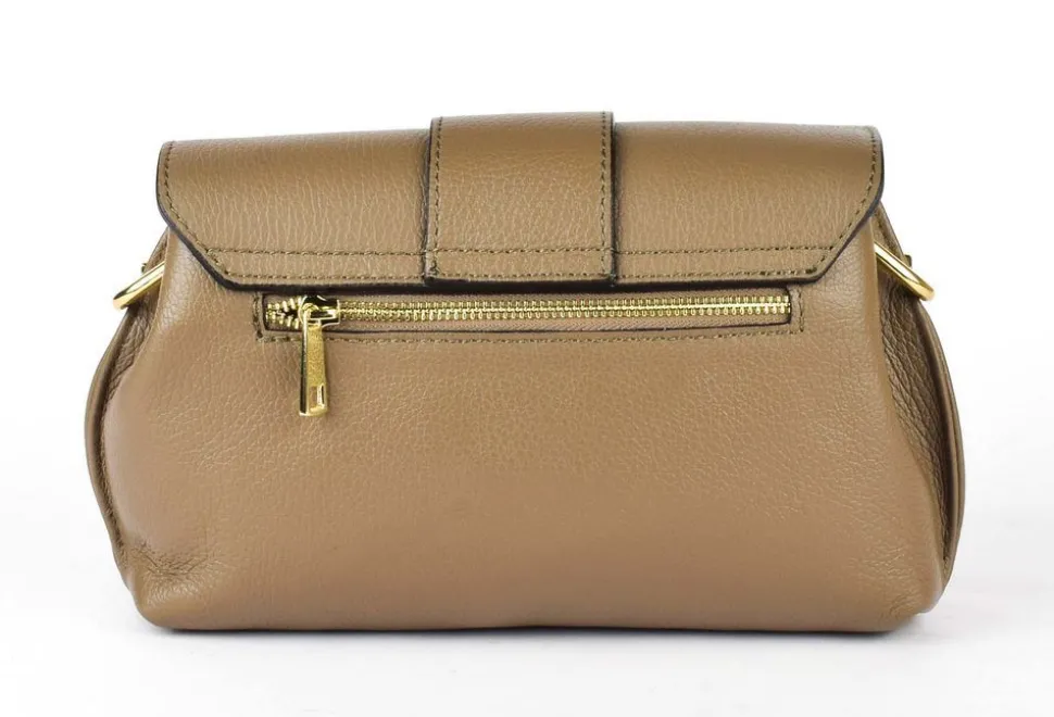 Borsa a tracolla in pelle 20161 Taupe