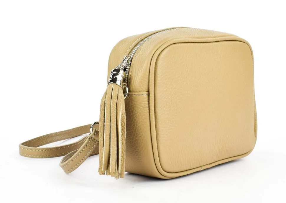 Borsa a tracolla in pelle 20102 Taupe