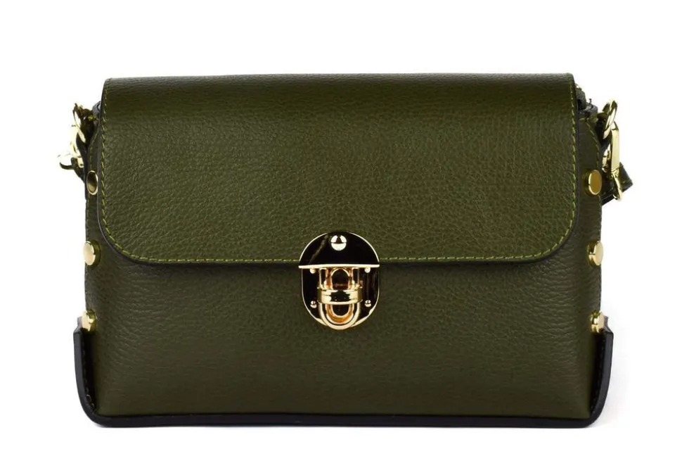 Borsa a tracolla in pelle 20001 Verde