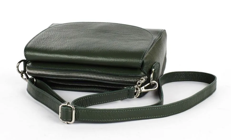 Borsa a tracolla in pelle 20008 Verde Scuro