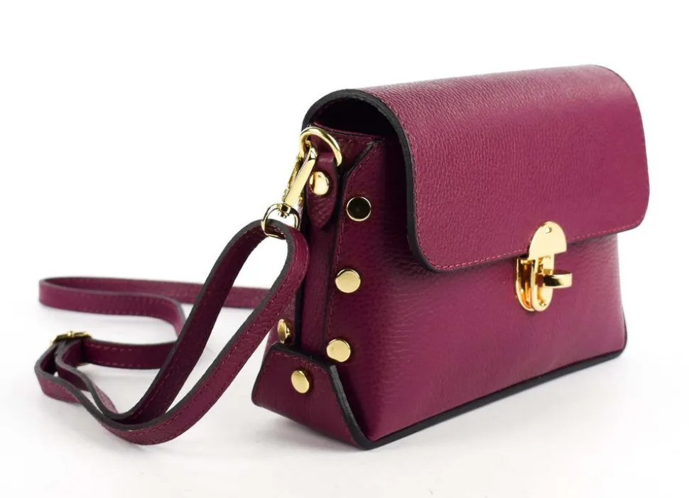 Borsa a tracolla in pelle 20001 Vinaccia