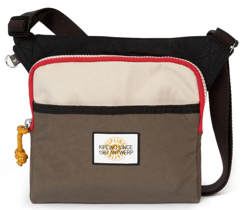 Borsa a tracolla Kipling Almiro Valley Taupe Bl