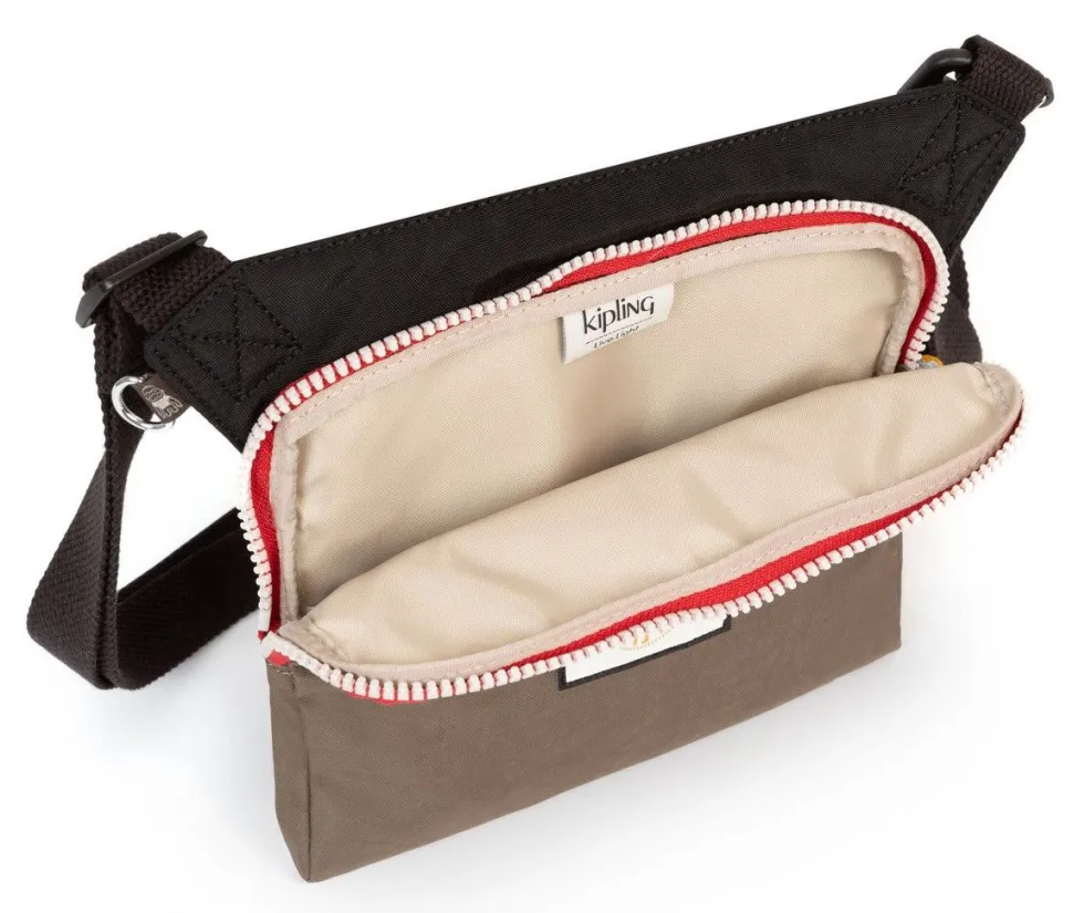 Borsa a tracolla Kipling Almiro Valley Taupe Bl