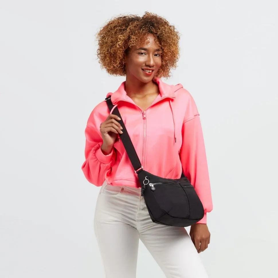 Borsa a tracolla Kipling Izellah Black Noir