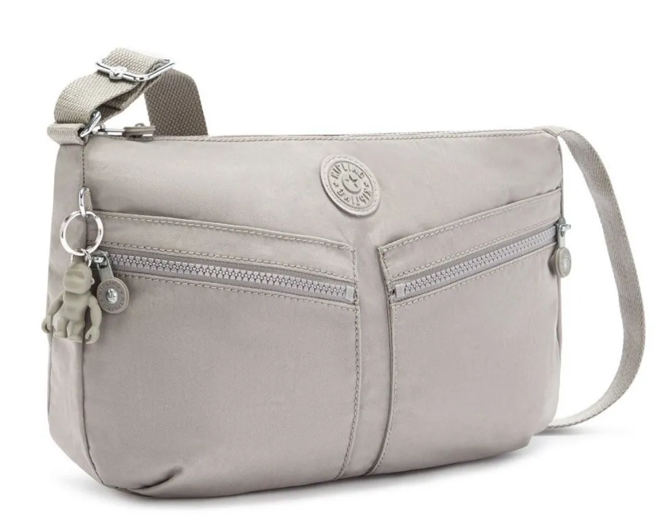 Borsa a tracolla Kipling Izellah Grey Gris