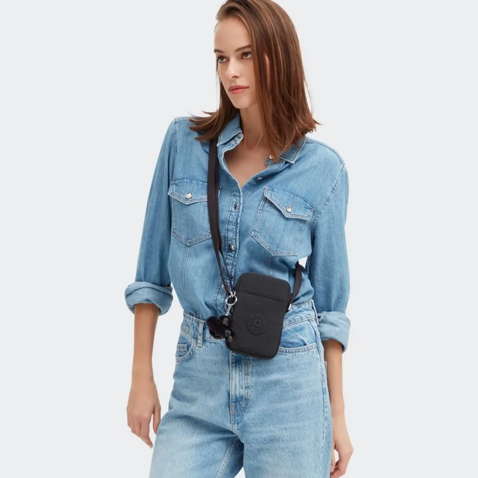 Borsa a tracolla piccola Kipling Tally Black Noir
