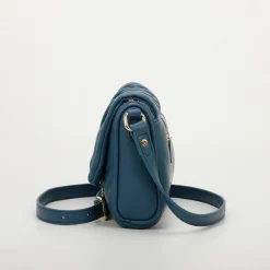 Borsa a tracolla trapuntata con strass Mimì-Muà Ottanio