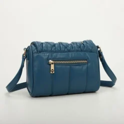 Borsa a tracolla trapuntata con strass Mimì-Muà Ottanio