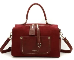 Borsa bauletto Mimì-Muà Bordeaux