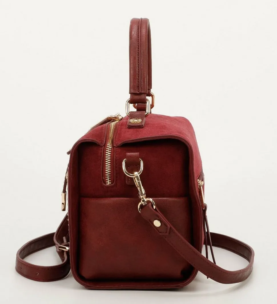 Borsa bauletto Mimì-Muà Bordeaux
