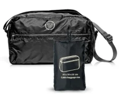 Borsa cabina pieghevole Roncato 9198 nero 40x30x20