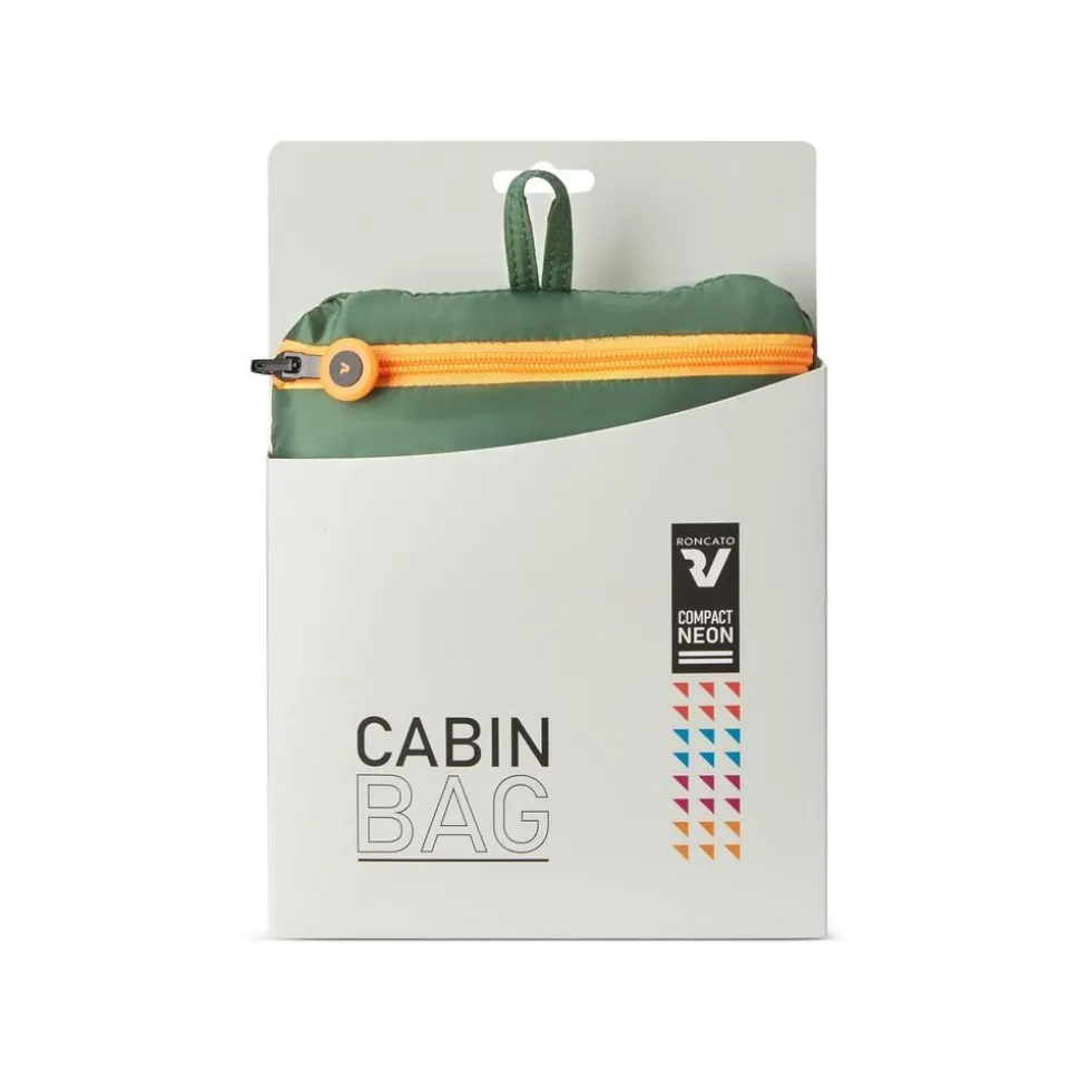 Borsa cabina pieghevole 40x25x20 Roncato Compact Neon 2011 Verde Militare