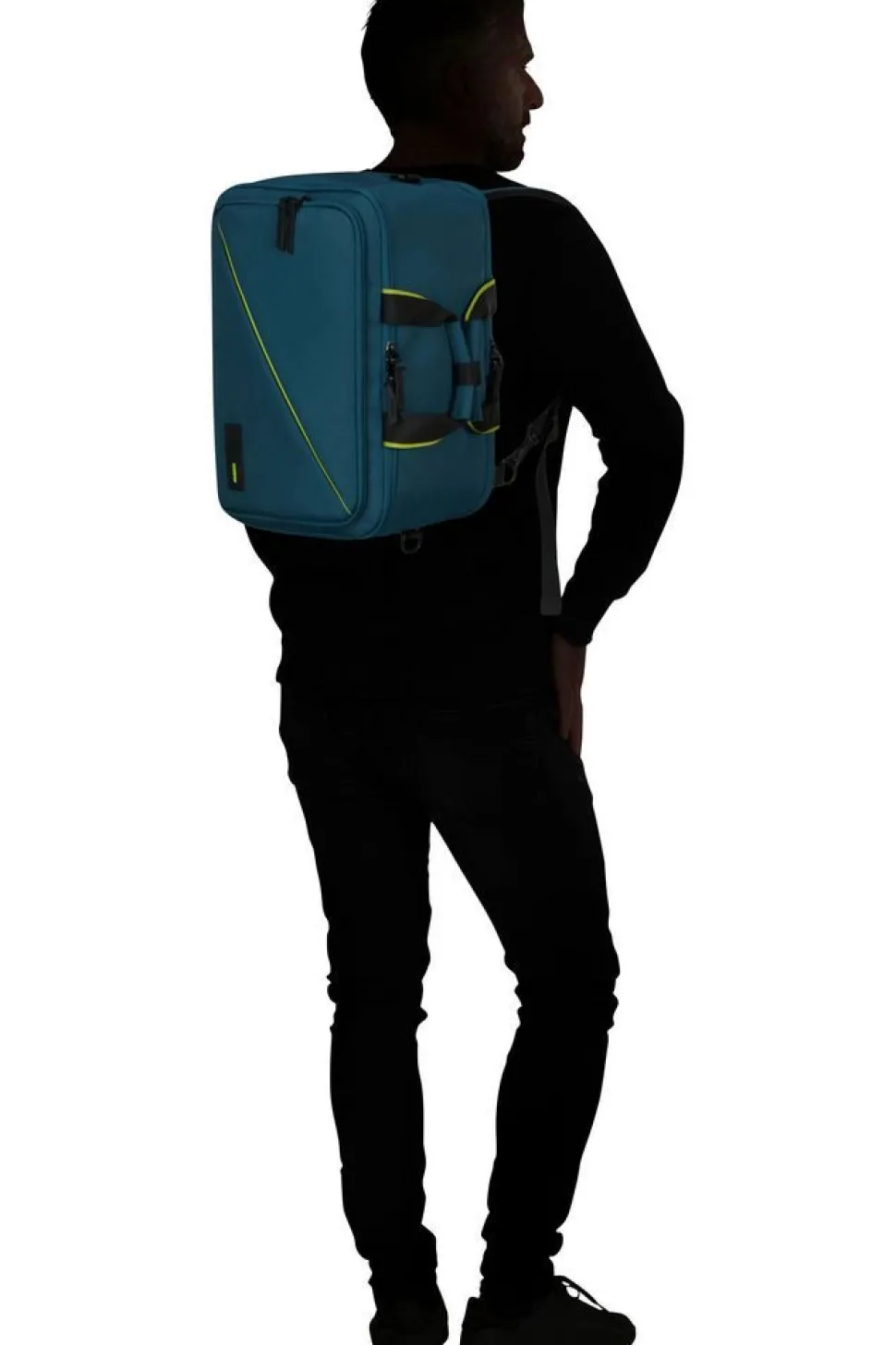 Borsa cabina zaino 40x20x25 American Tourister Take2Cabin Harbor Blue