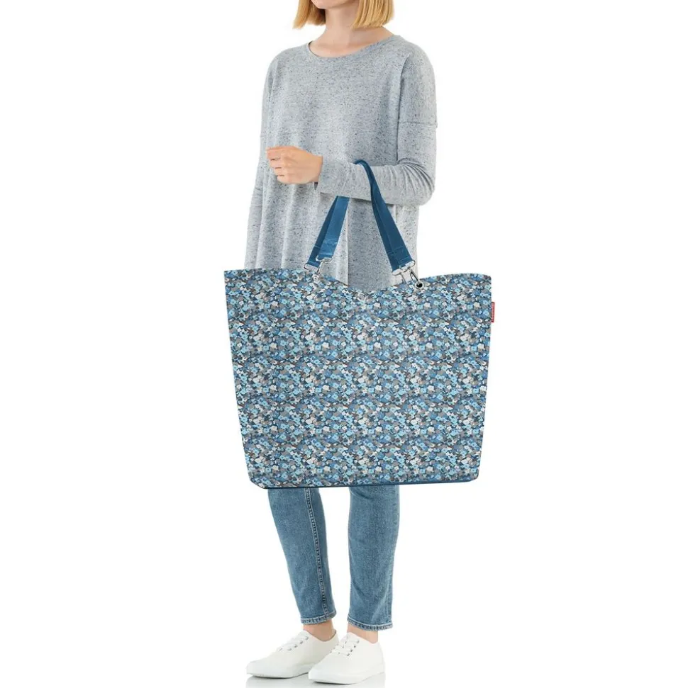 Borsa da mare Reisenthel shopper XL Viola Celeste