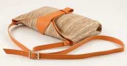 Borsa donna Emporio Cattani Eva Righe Arancio