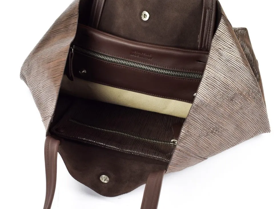Borsa donna Emporio Cattani Vera Righe Moro