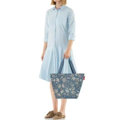 Borsa donna Reisenthel shopper M Dahlia Blue