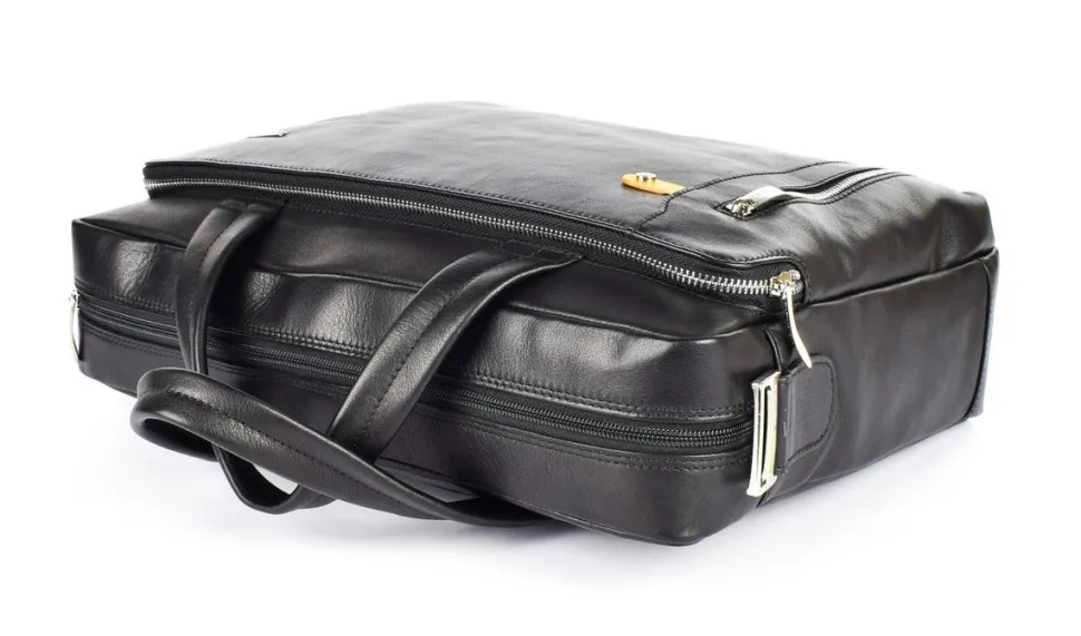 Borsa lavoro in pelle Acciaio 2325 Nera