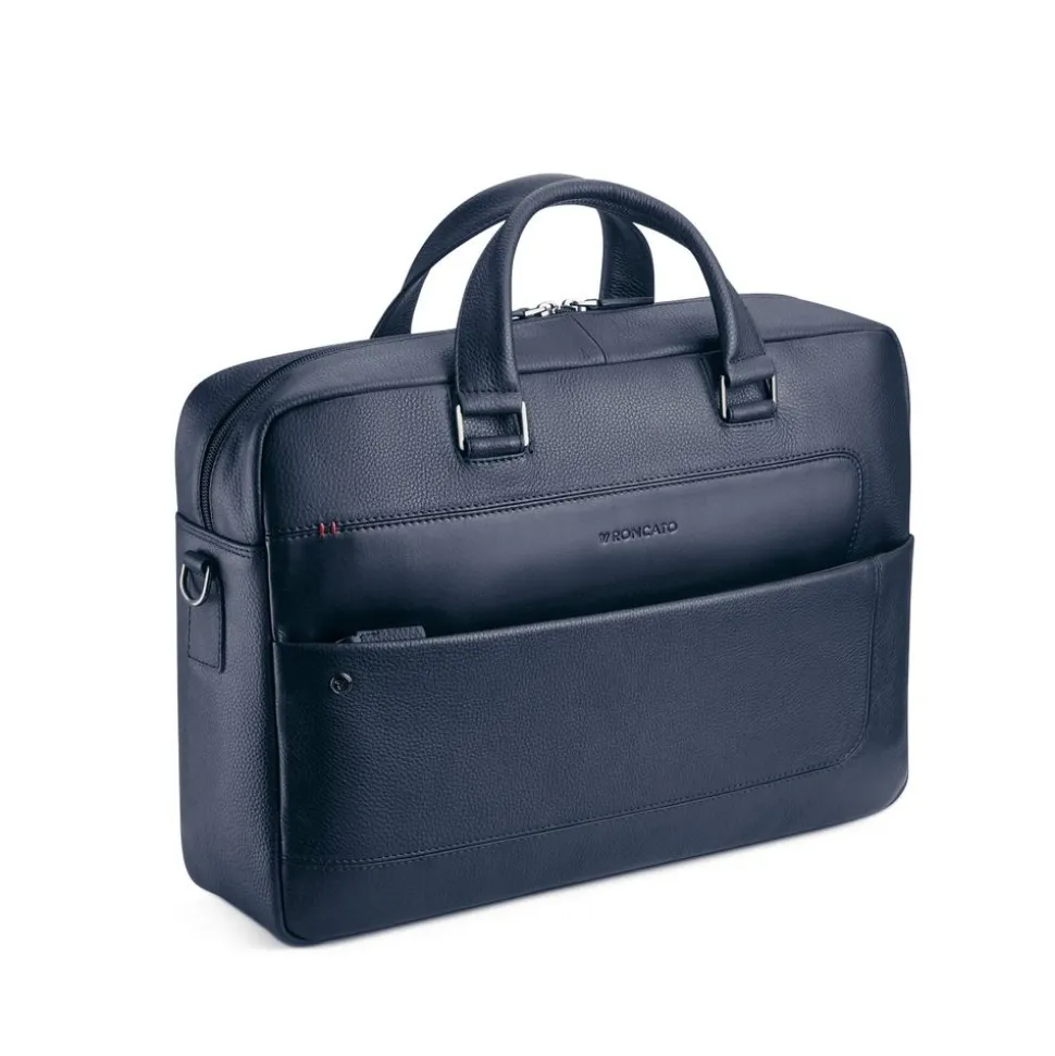 Borsa lavoro in pelle Roncato Alaska 2428 Navy