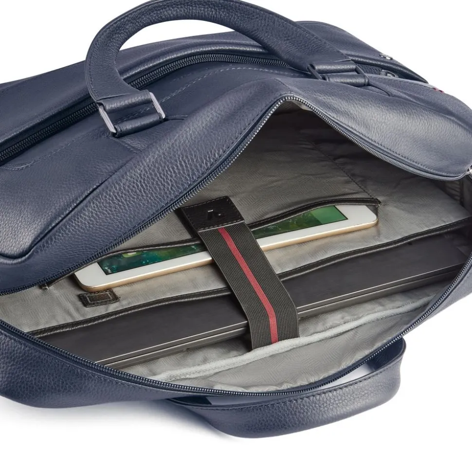 Borsa lavoro in pelle Roncato Alaska 2428 Navy
