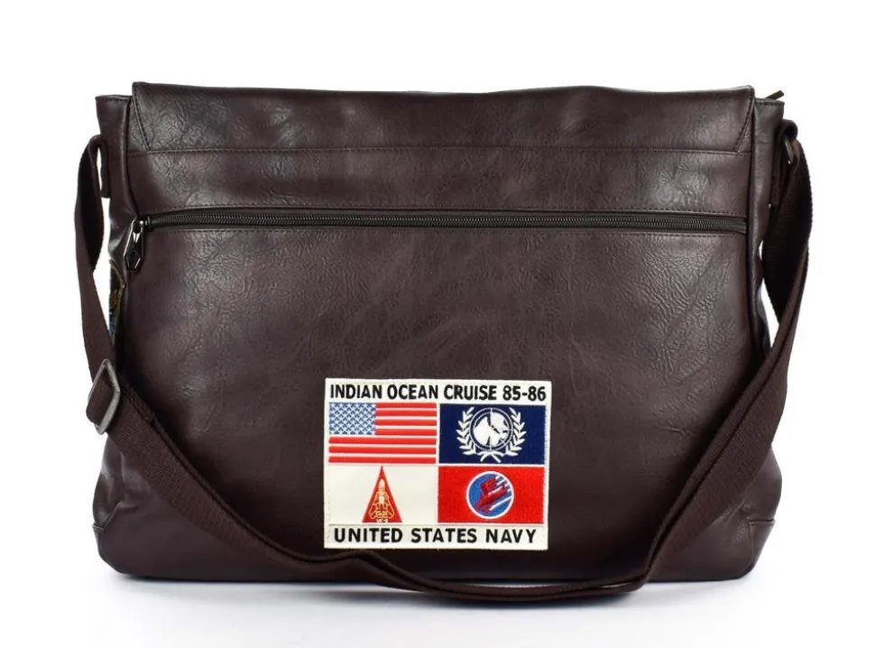 Borsa Messenger Avirex Maverick 02 Marrone