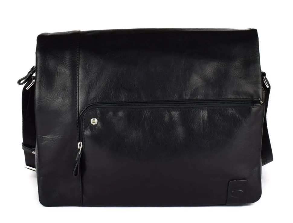 Borsa Messenger in pelle Acciaio 8359 Nera