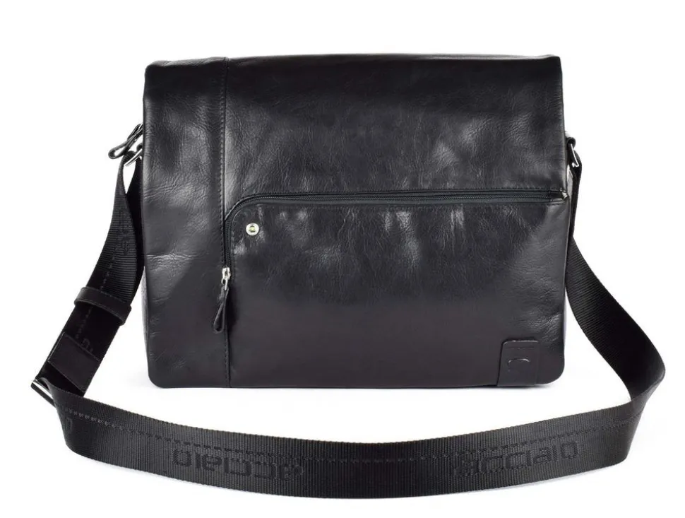 Borsa Messenger in pelle Acciaio 8359 Nera