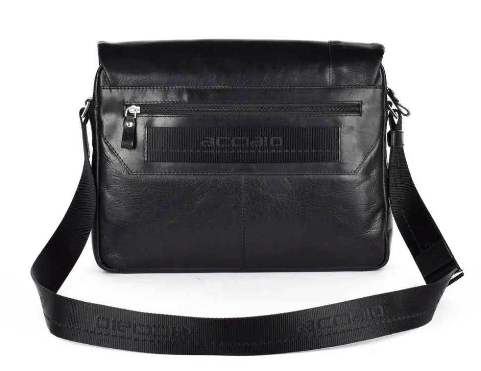 Borsa Messenger in pelle Acciaio 8359 Nera
