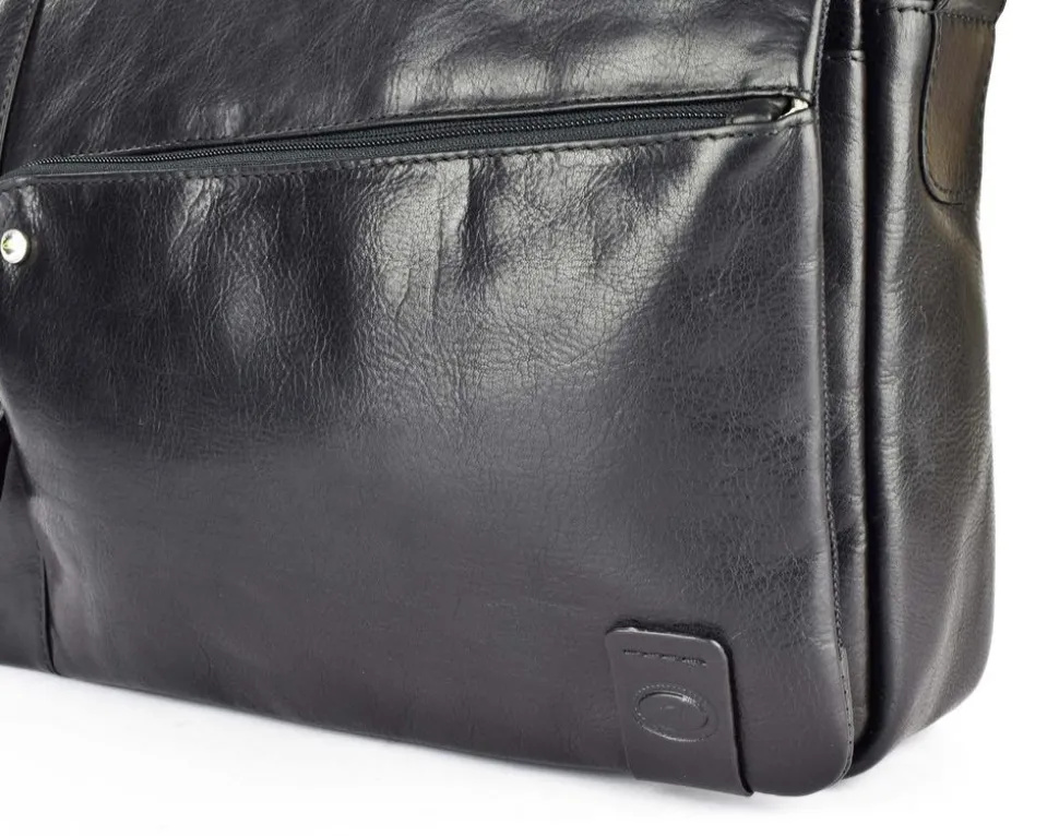 Borsa Messenger in pelle Acciaio 8359 Nera