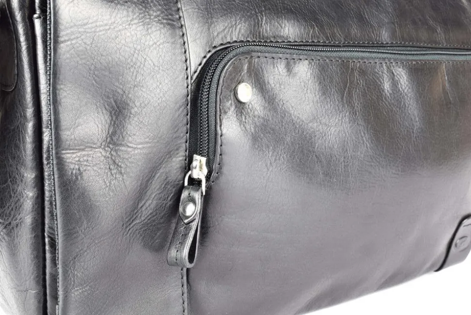 Borsa Messenger in pelle Acciaio 8359 Nera