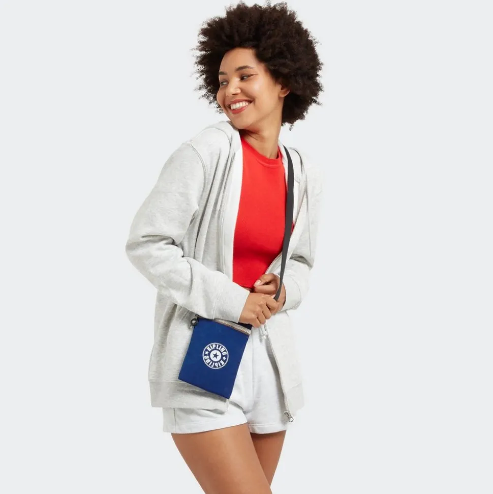 Borsa piccola a tracolla Kipling Afia Lite Deep Sky Blue