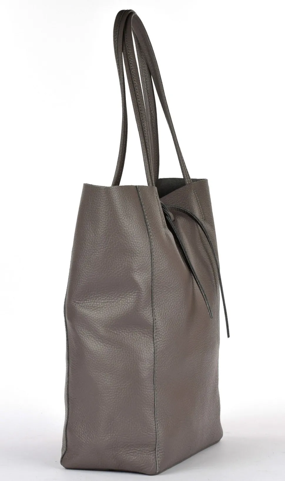Borsa shopper in pelle 20056 Cemento