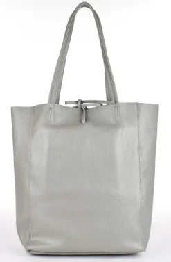 Borsa shopper in pelle 20056 Grigio