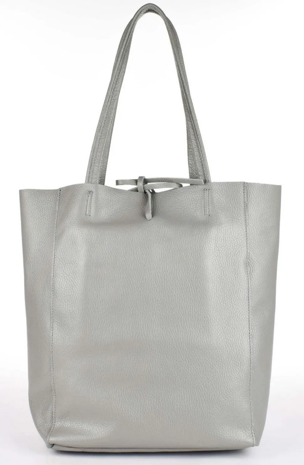 Borsa shopper in pelle 20056 Grigio