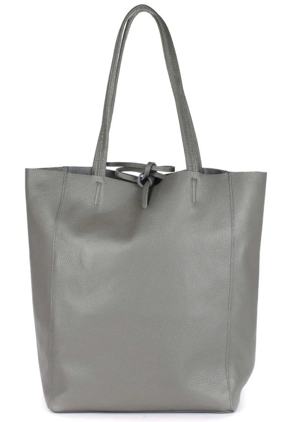 Borsa shopper in pelle 20056 Grigio