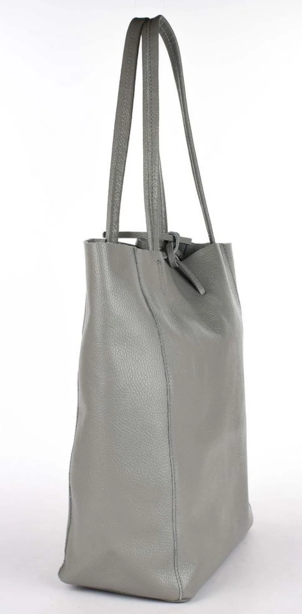 Borsa shopper in pelle 20056 Grigio