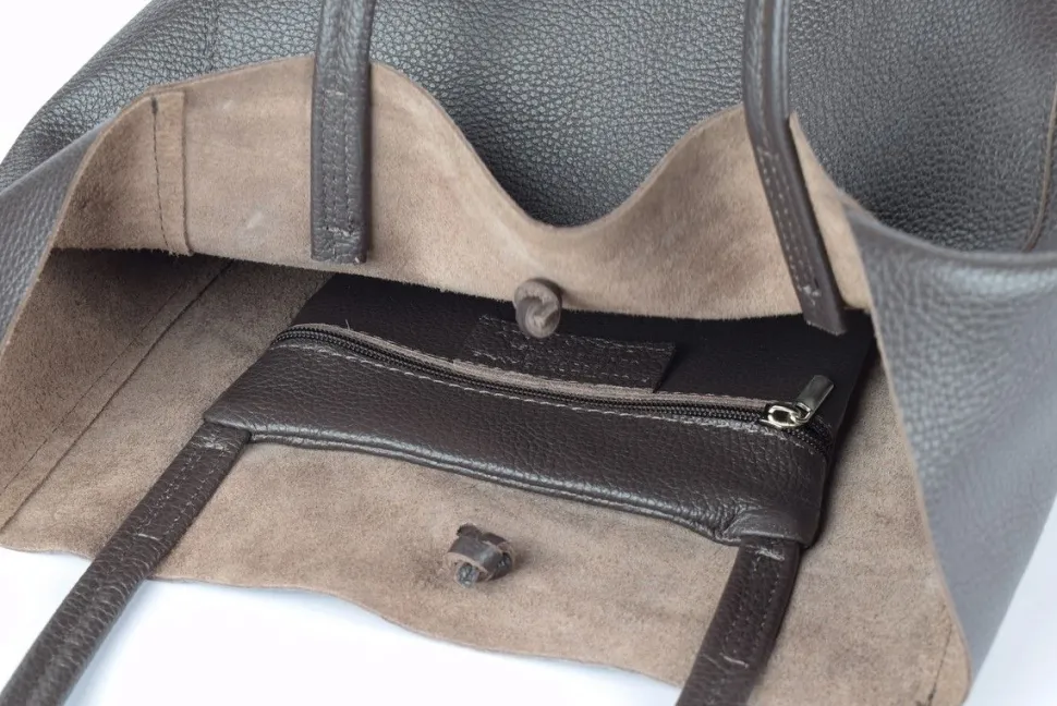 Borsa shopper in pelle 20056 Testa Moro