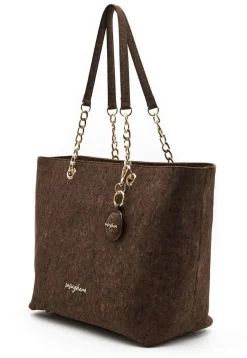 Borsa shopping Insughero Cortina Marrone