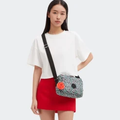 Borsa tracolla Kipling Abanu M Abstract Print