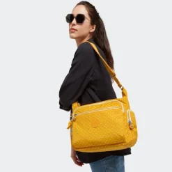 Borsa tracolla Kipling Gabbie Soft Dot Yellow