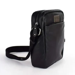 Borsa tracolla uomo in pelle Avirex Mayday MDY06 Black